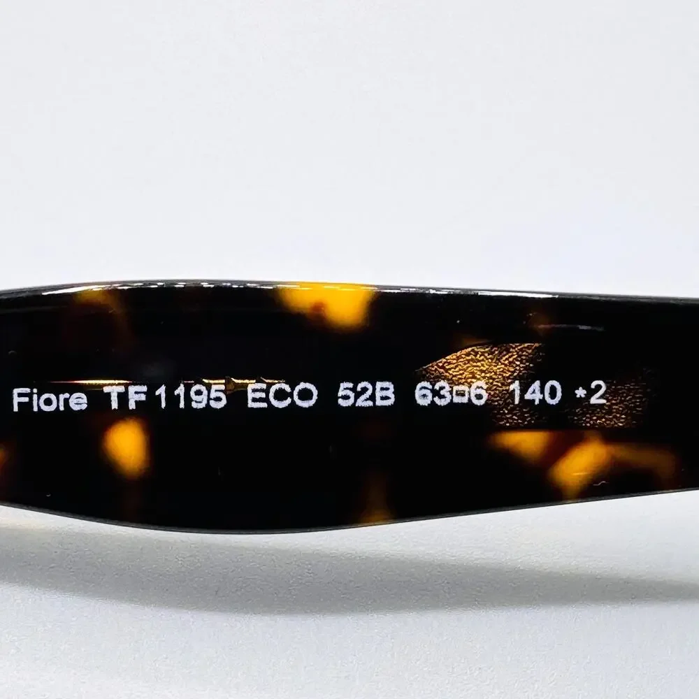 Tom Ford Sunglasses Fiore TF1195 52B Havana Frame Gradient Brown Lens 63-6-140